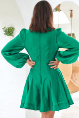 Symbole der Natur Kleid Grün