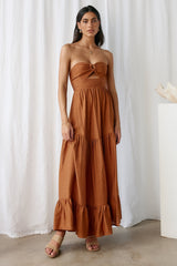 Let's Fly Away Maxi Dress Tan