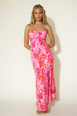 Sommer-Maxikleid Pink