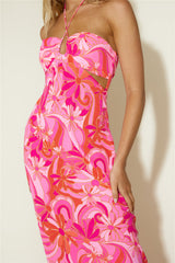 Sommer-Maxikleid Pink