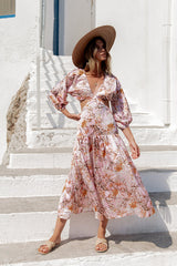 Come And Go Maxikleid Pink