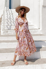 Come And Go Maxikleid Pink