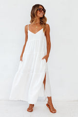 Carbell Maxikleid Weiß