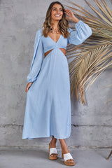Rhythm Time Maxi Dress Blue