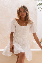 Days By The River Dress White