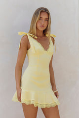 Citronella Mini-Kleid Gelb