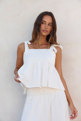 Glass Hearts Maxi Skirt White