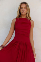 Nalla Maxi Dress Cherry